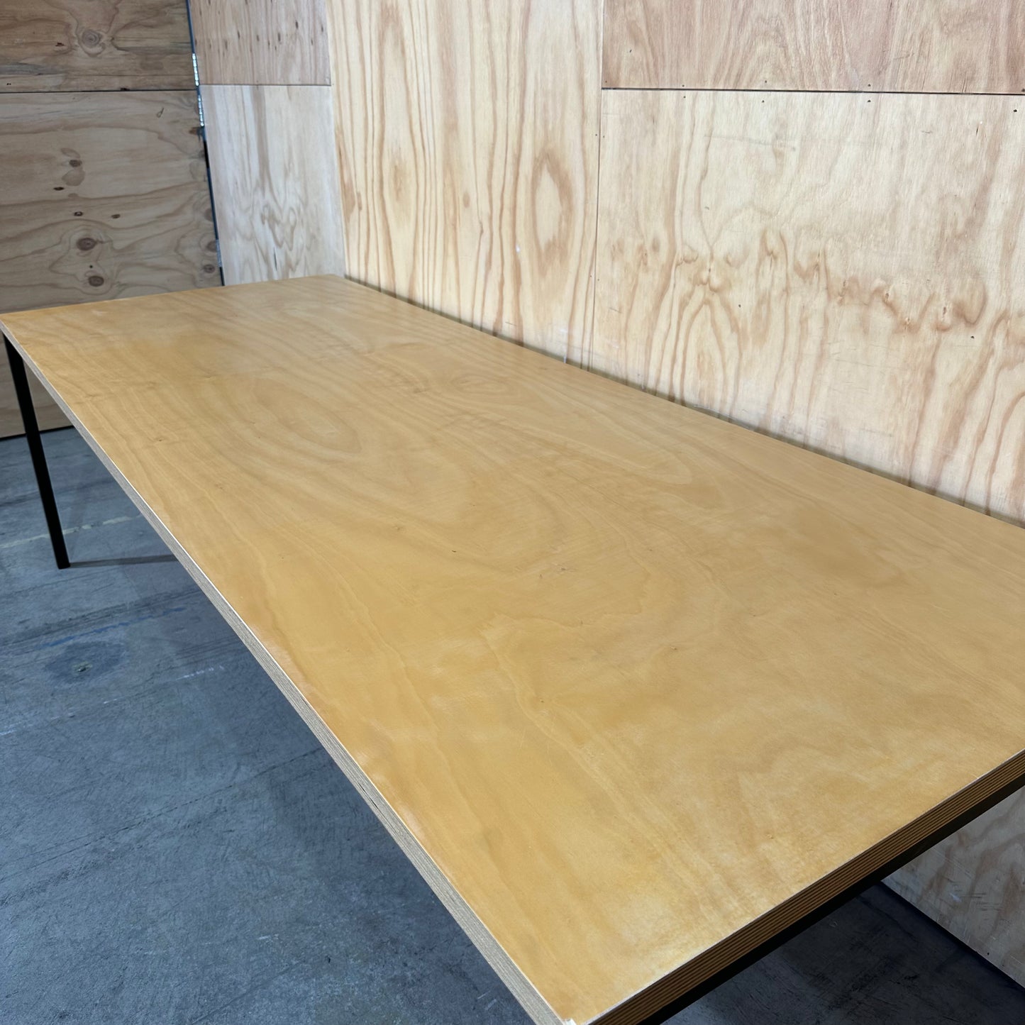 Industrial Birch Plywood Office Desk / Dining Table