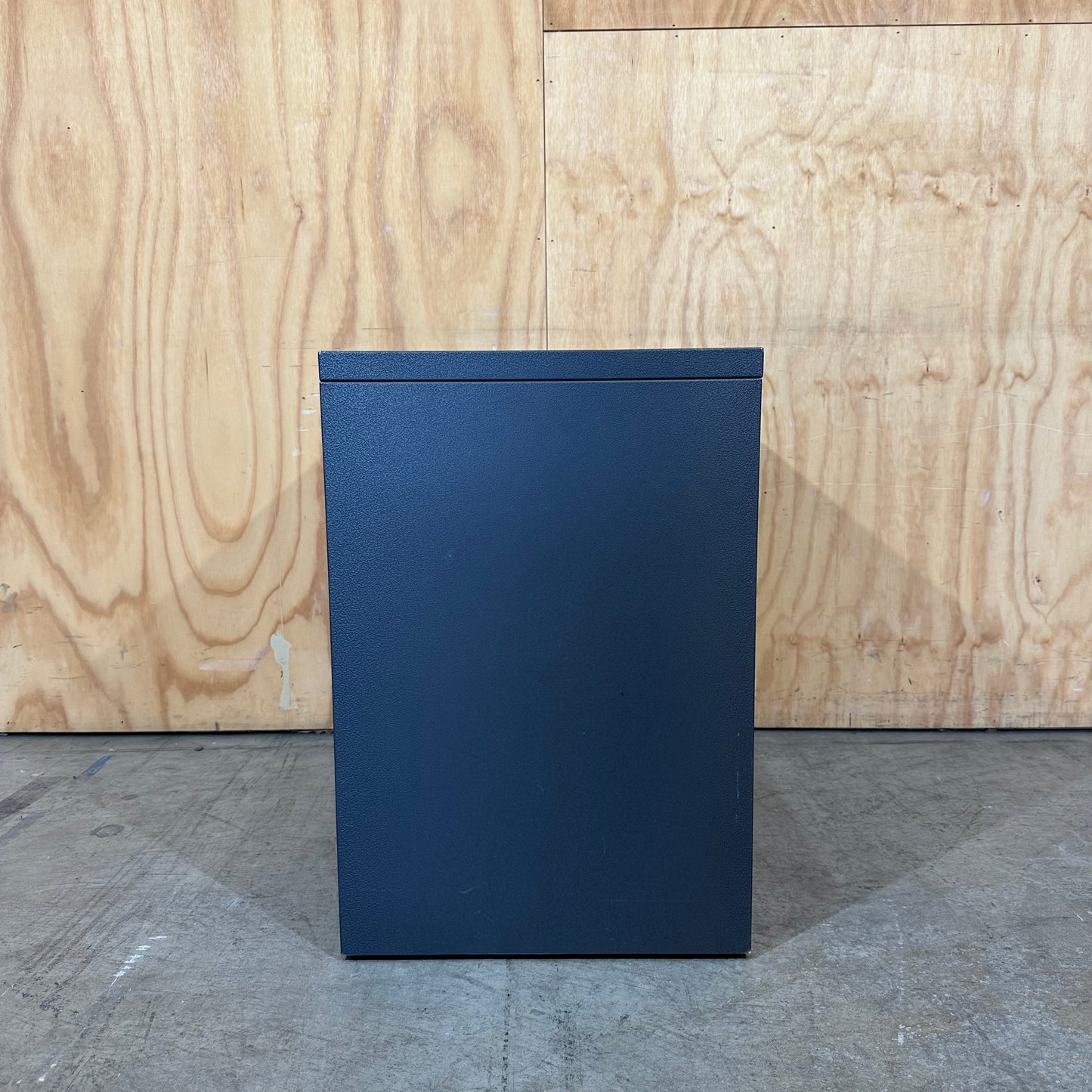 Dark Grey Metal 3 Drawer Pedestal