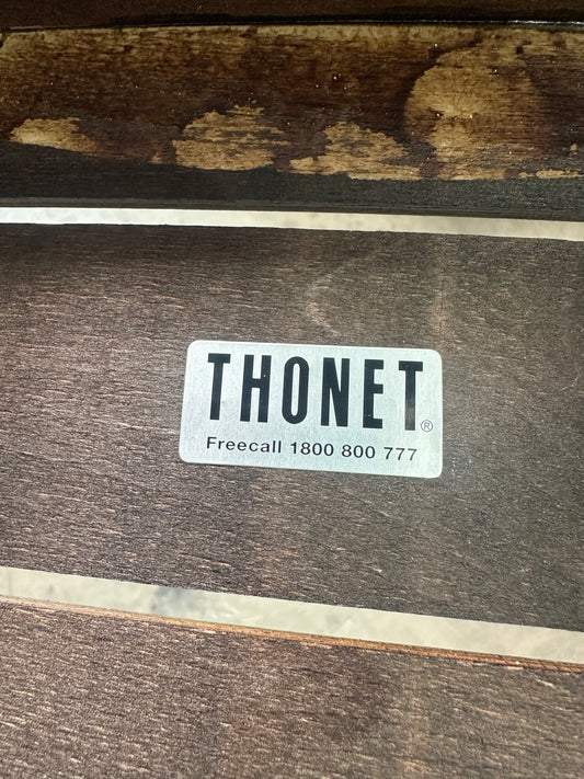 Thonet Linea Beechwood Dining Chairs in Dark Oak