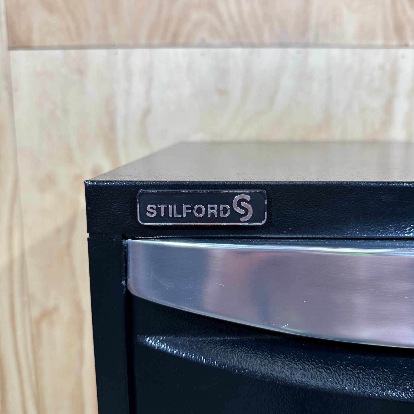 Stilford filing cabinet black three drawers
