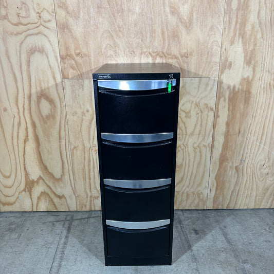 Stilford filing cabinet black four drawers
