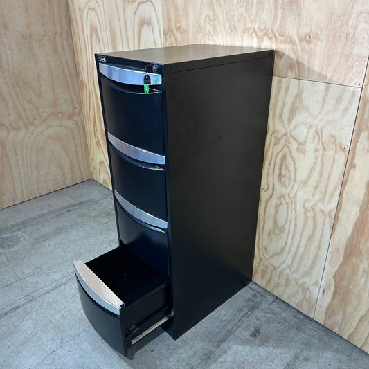 Stilford filing cabinet black four drawers