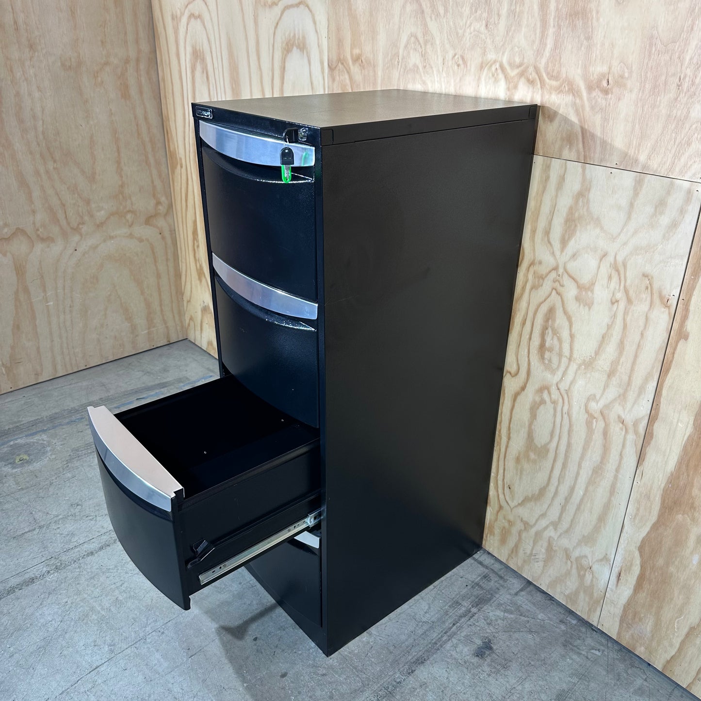 Stilford filing cabinet black four drawers