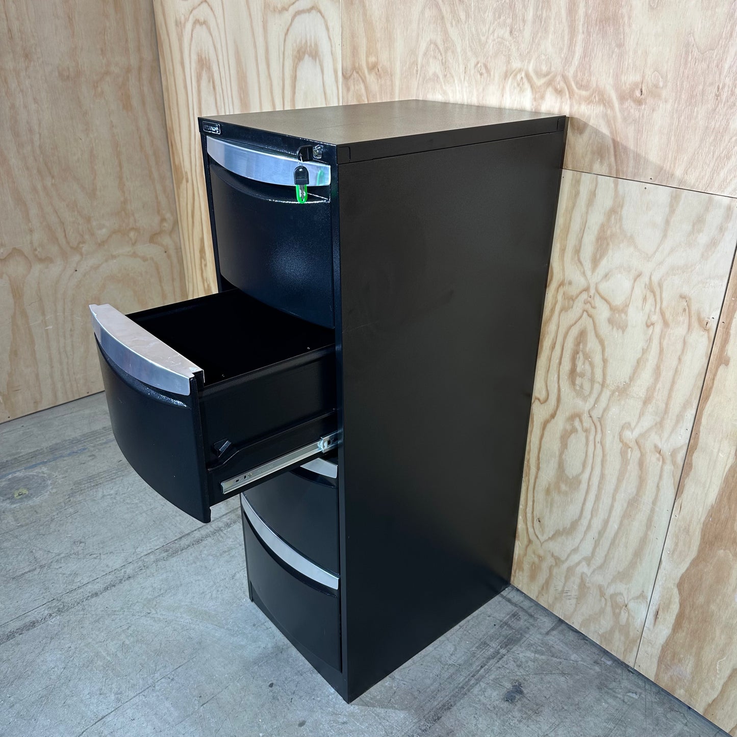Stilford filing cabinet black four drawers