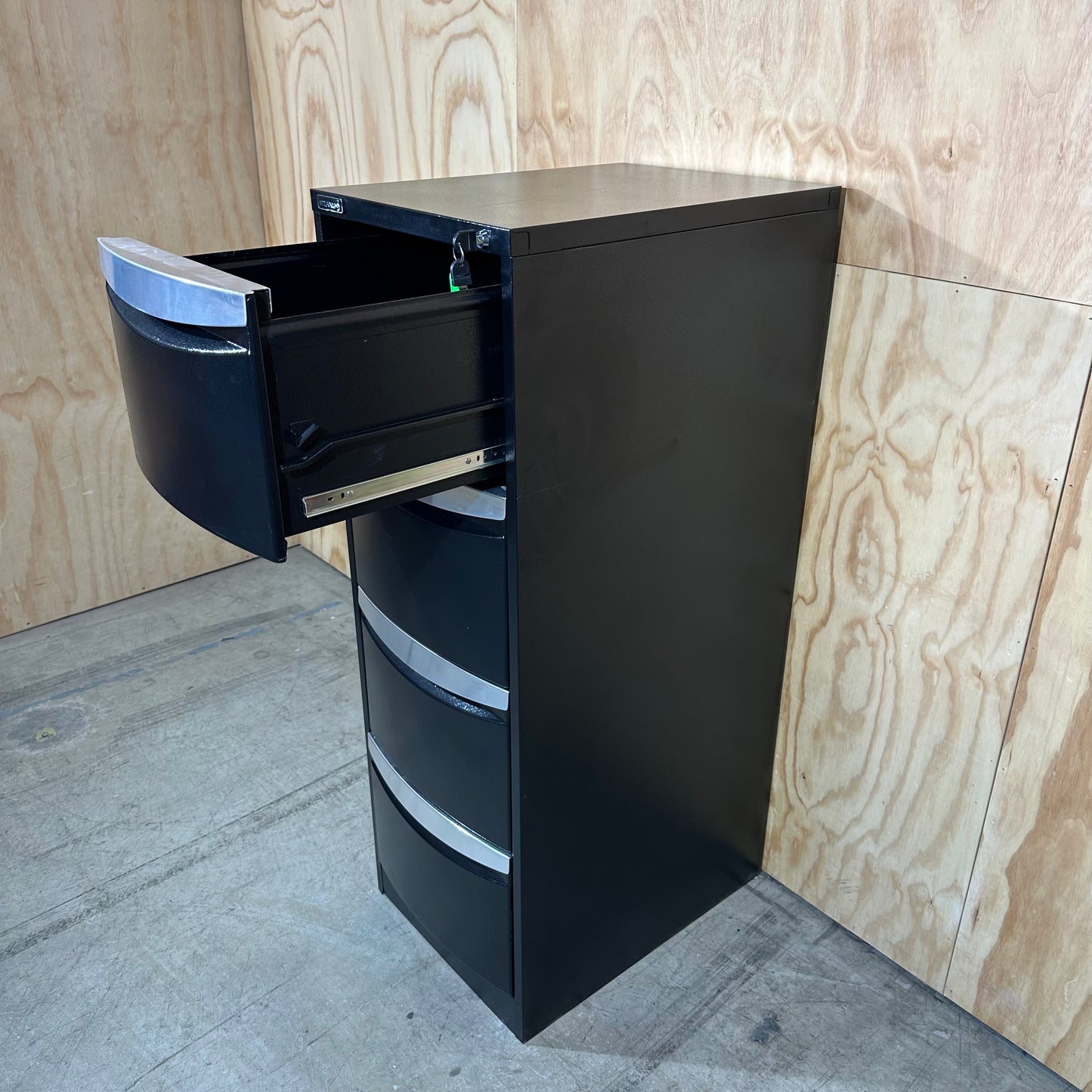 Stilford filing cabinet black four drawers