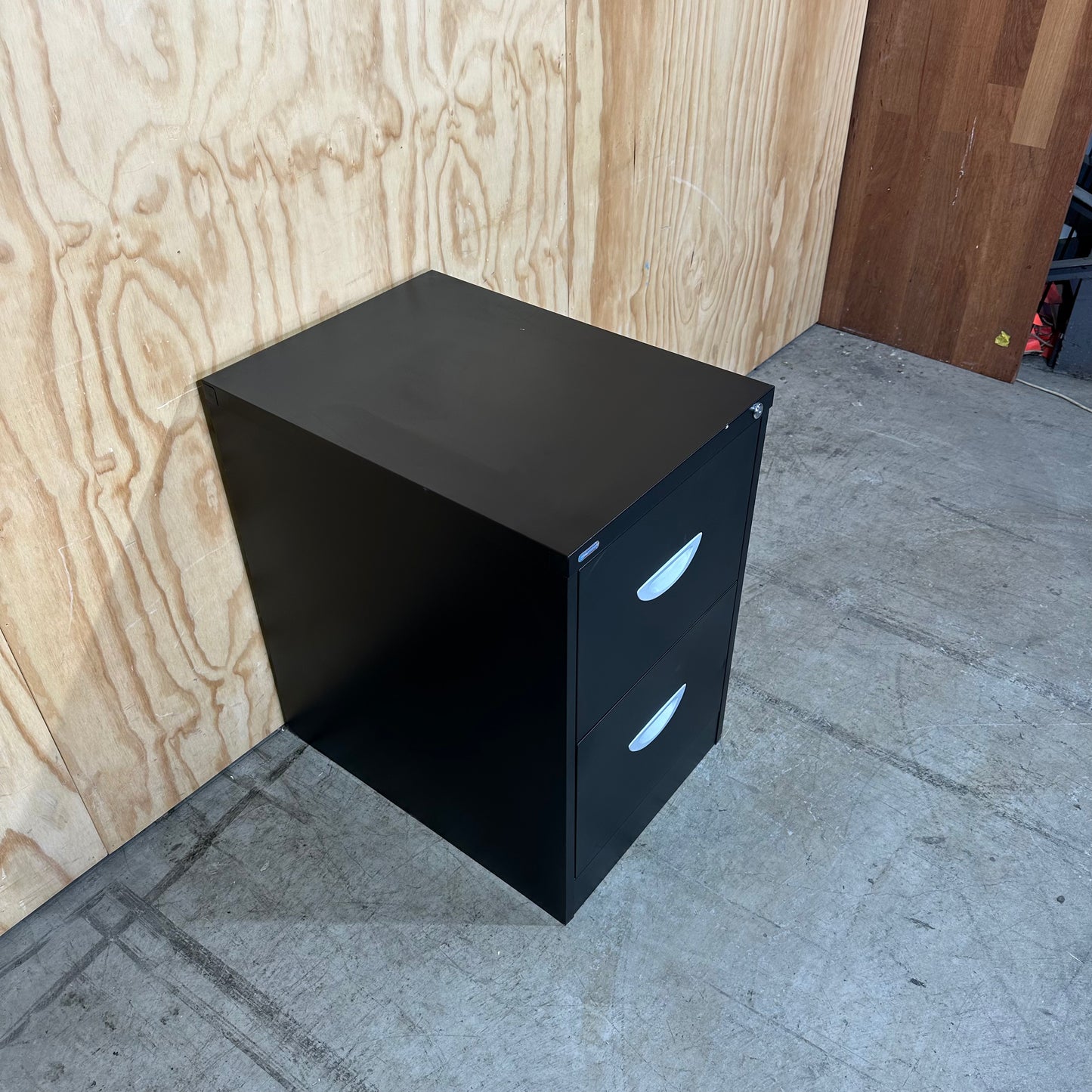 Black 2 drawer filing cabinet by Endurance