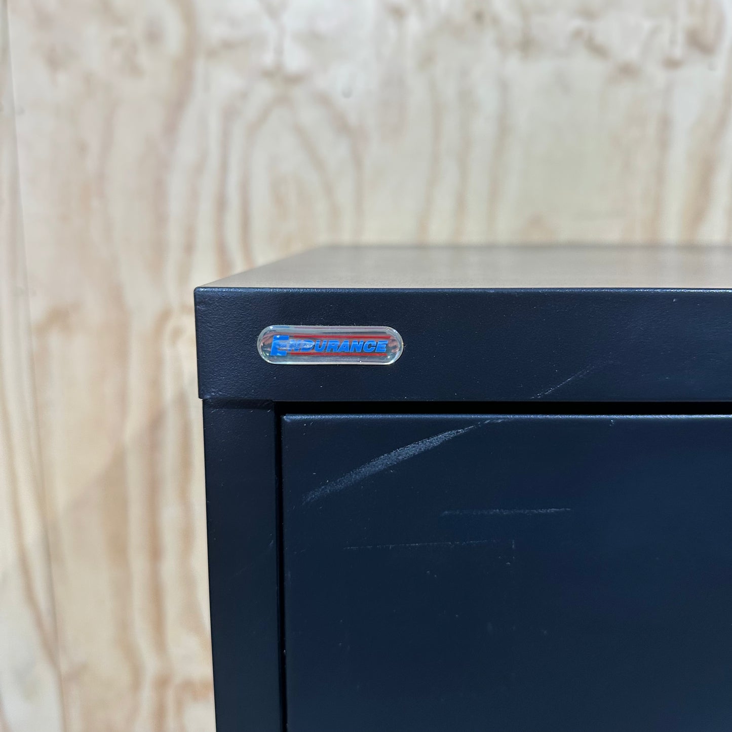 Black 2 drawer filing cabinet by Endurance