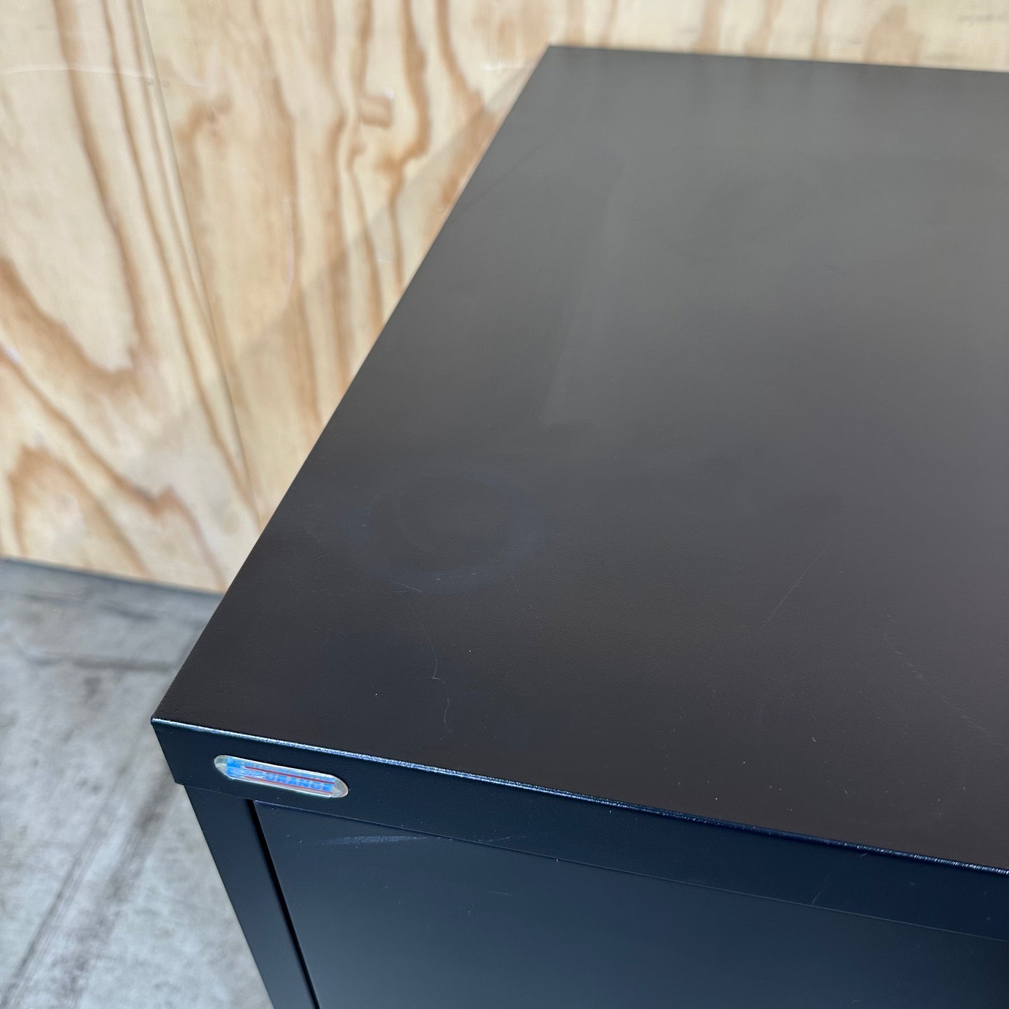 Black 2 drawer filing cabinet by Endurance