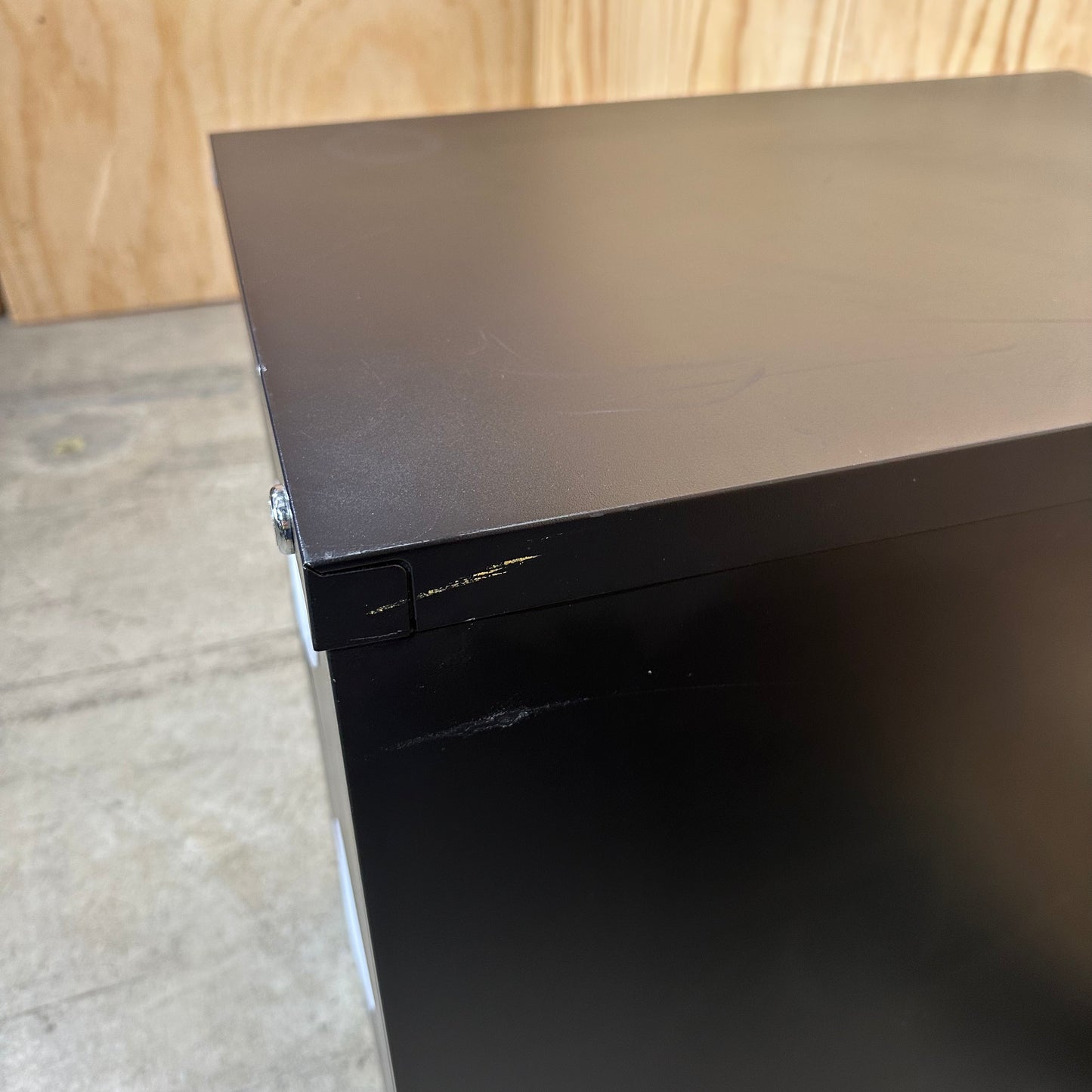 Black 2 drawer filing cabinet by Endurance