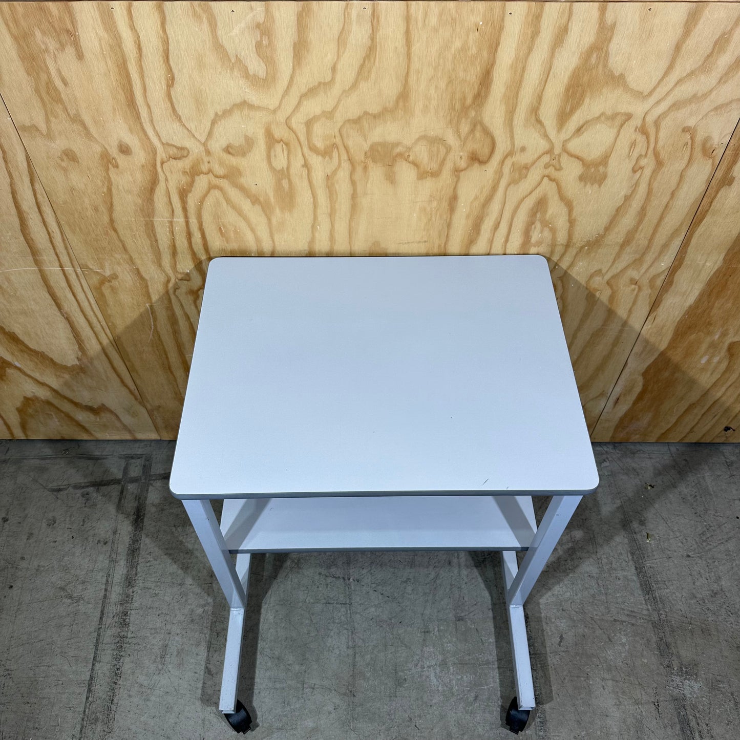 Small grey side unit on wheels