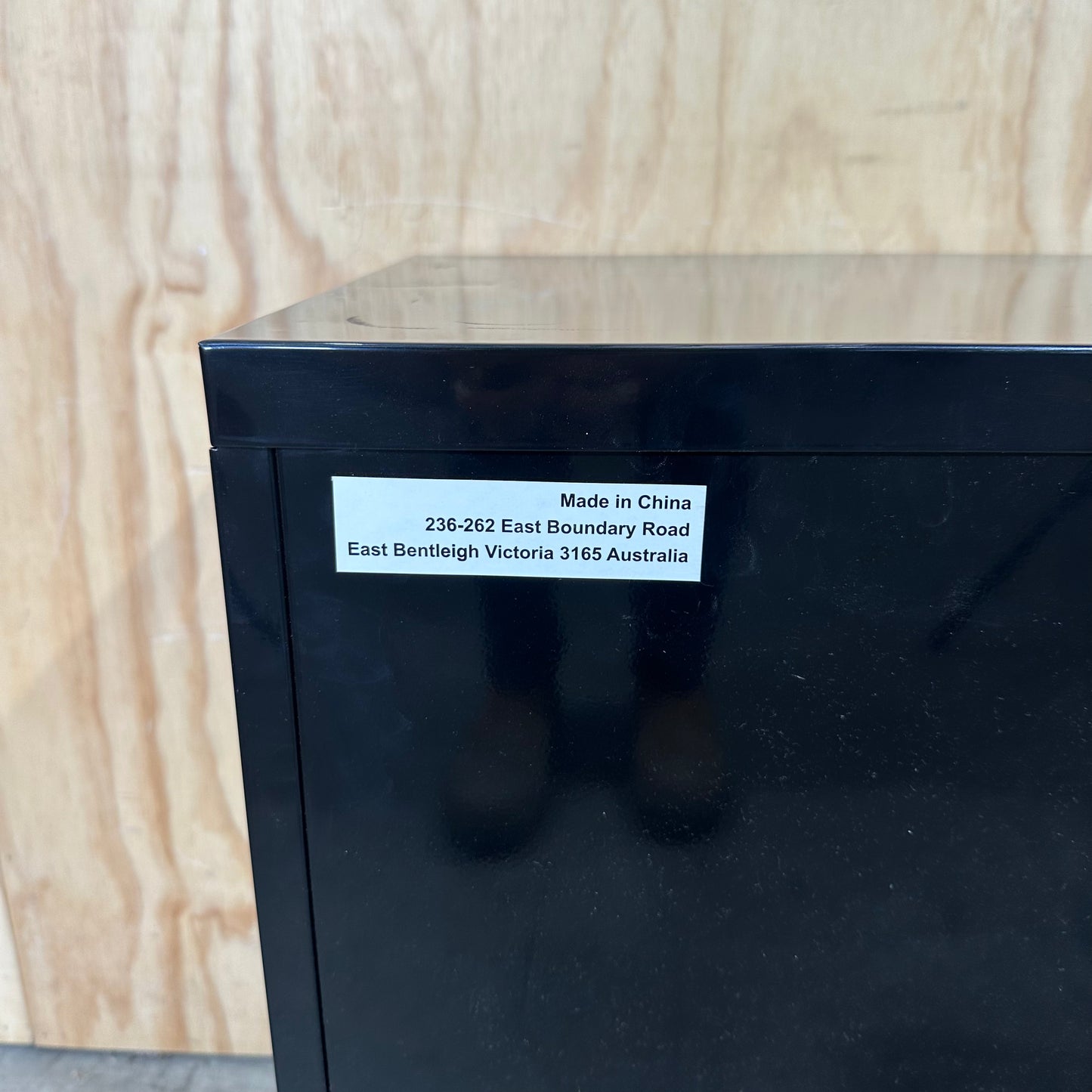 Black 2 Drawer Filing Cabinet