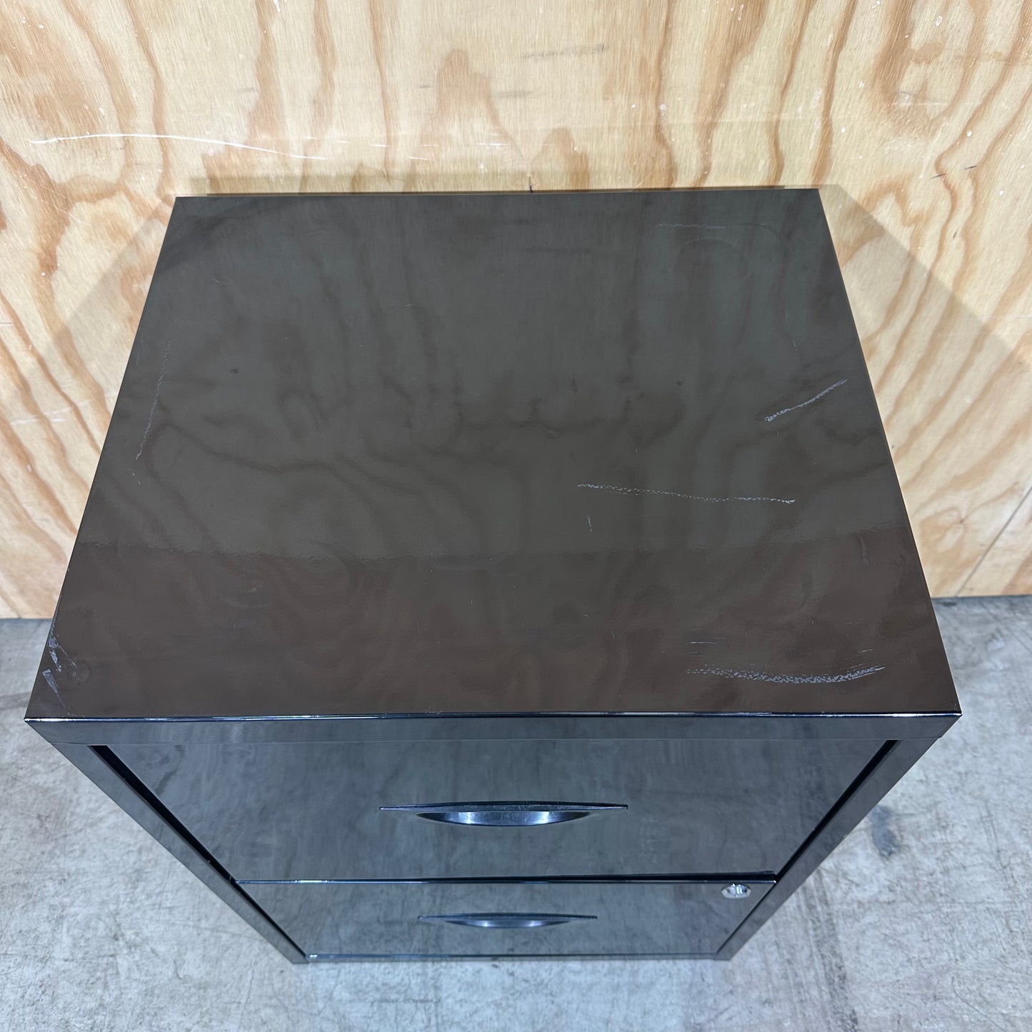 Black 2 Drawer Filing Cabinet
