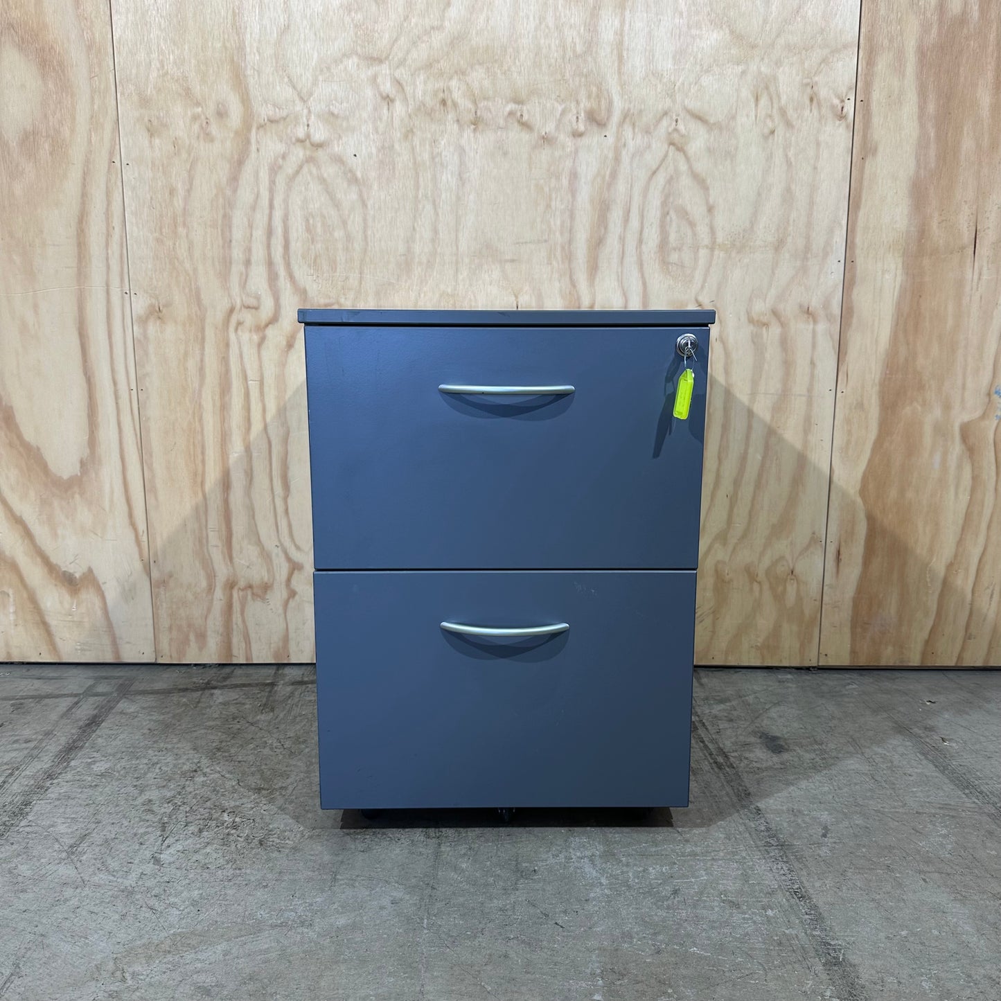 Grey 2 Drawer Pedestal