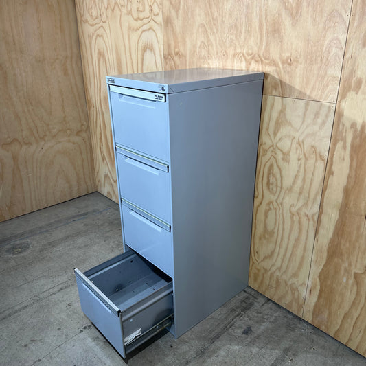 Elitebuilt Grey 4 drawer filing cabinet