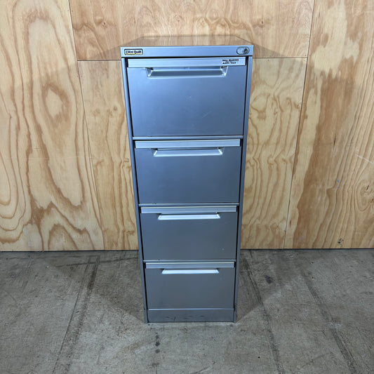 Elitebuilt Silver 4 drawer filing cabinet