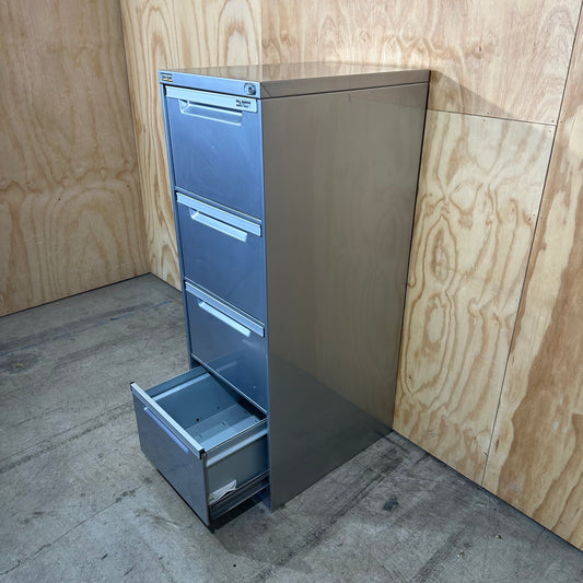 Elitebuilt Silver 4 drawer filing cabinet