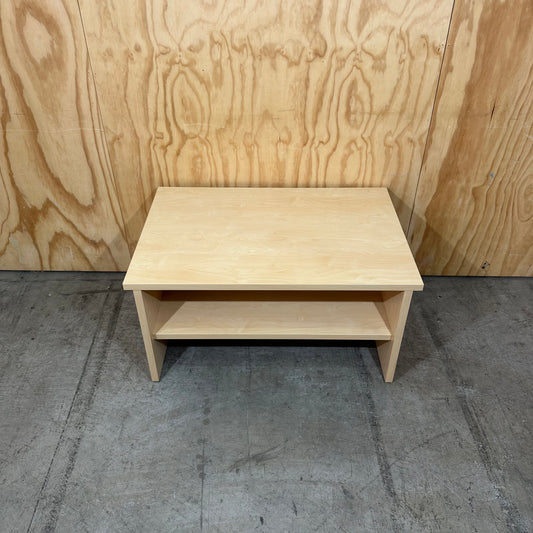 Light Wood Veneer Coffee Table