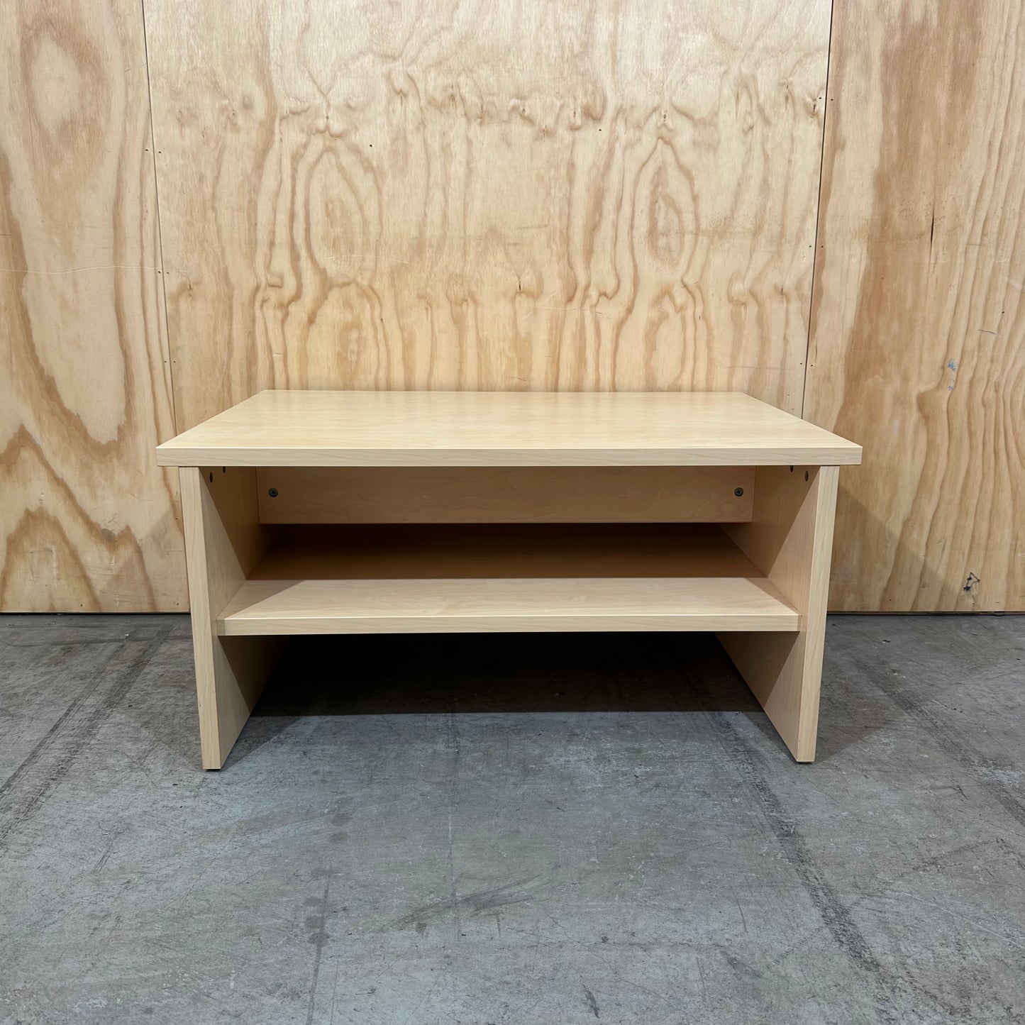 Light Wood Veneer Coffee Table