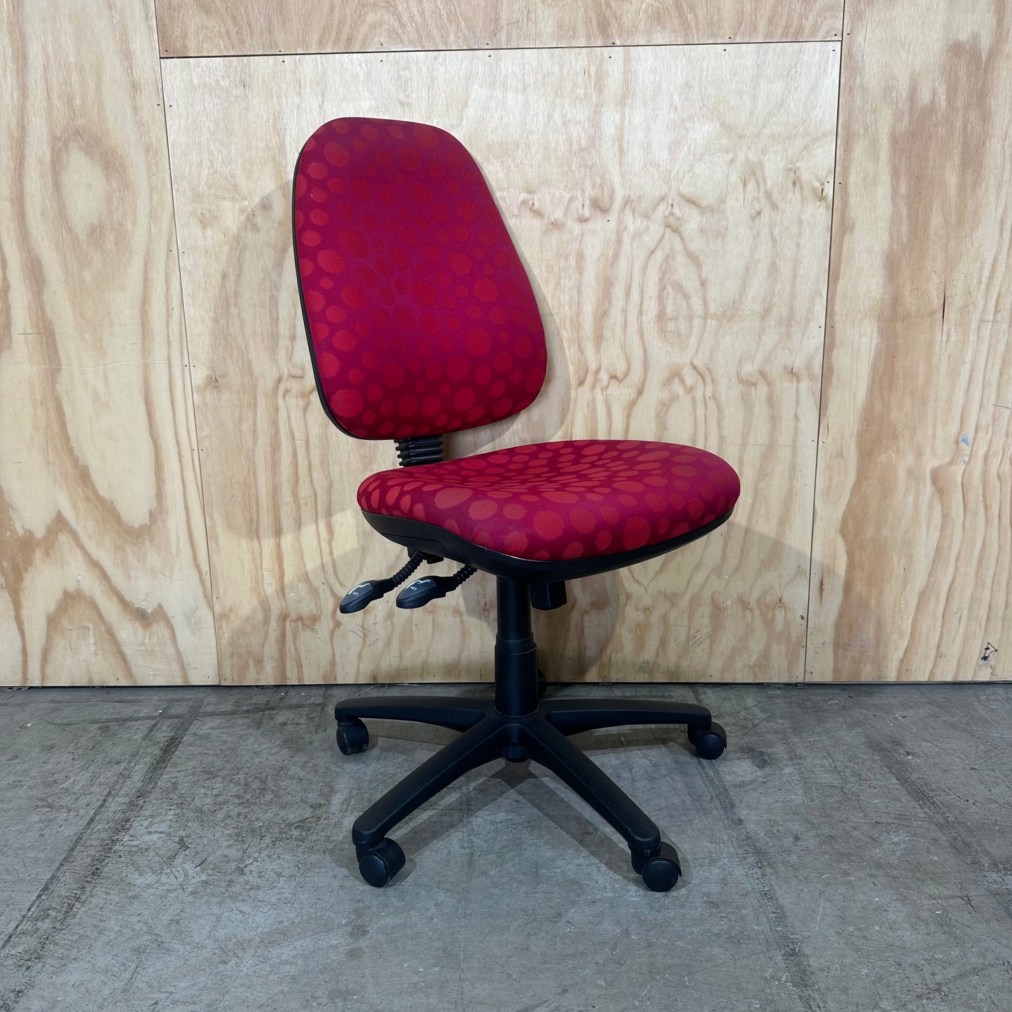 Red Spotted Task Chair