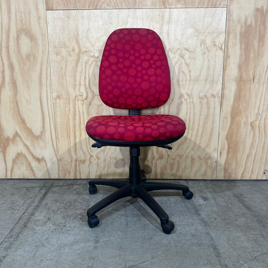 Red Spotted Task Chair