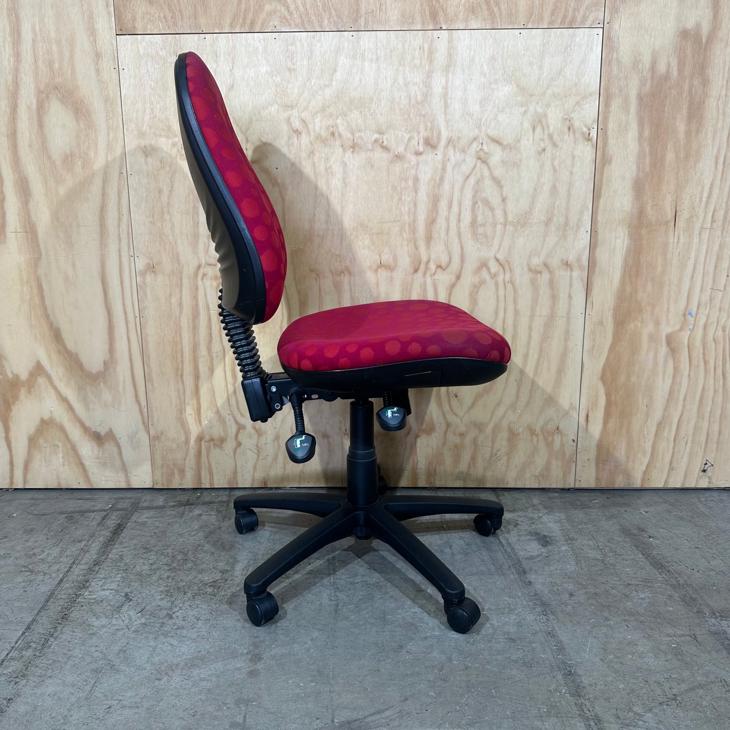Red Spotted Task Chair