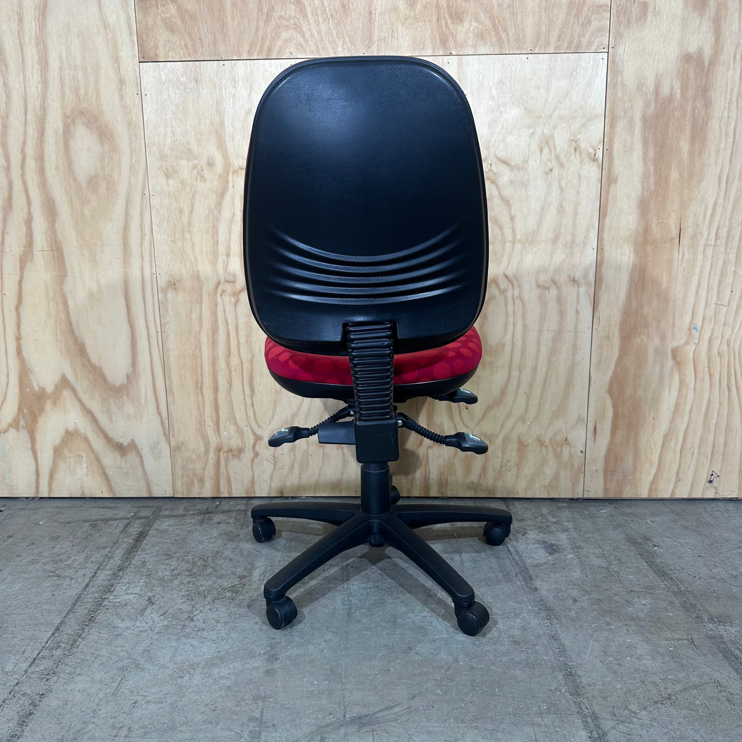 Red Spotted Task Chair