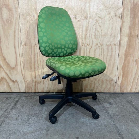 Green Spotted Task Chair