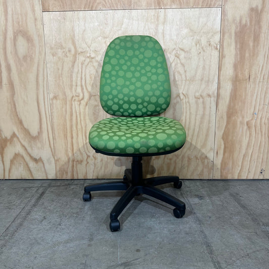 Green Spotted Task Chair