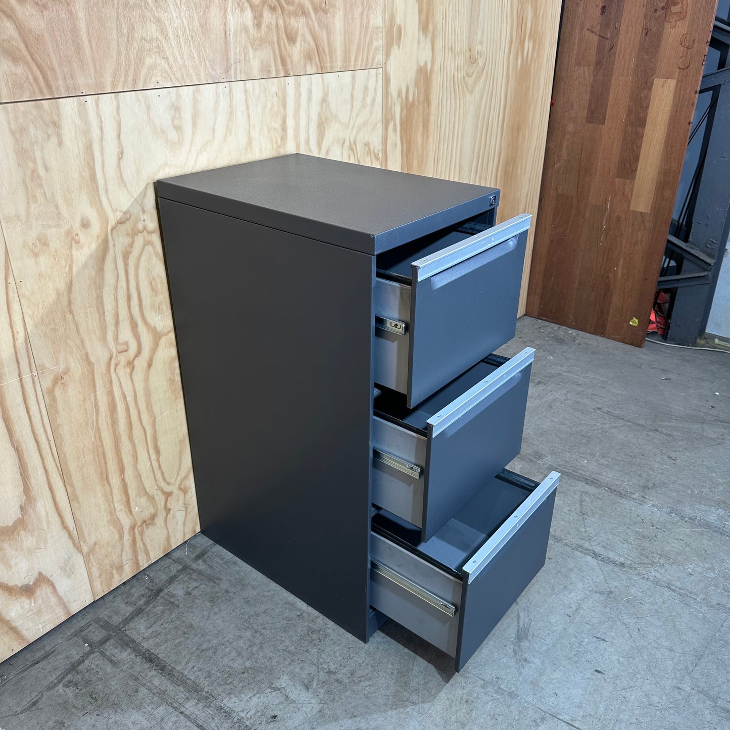 Dark Grey Filing Cabinet