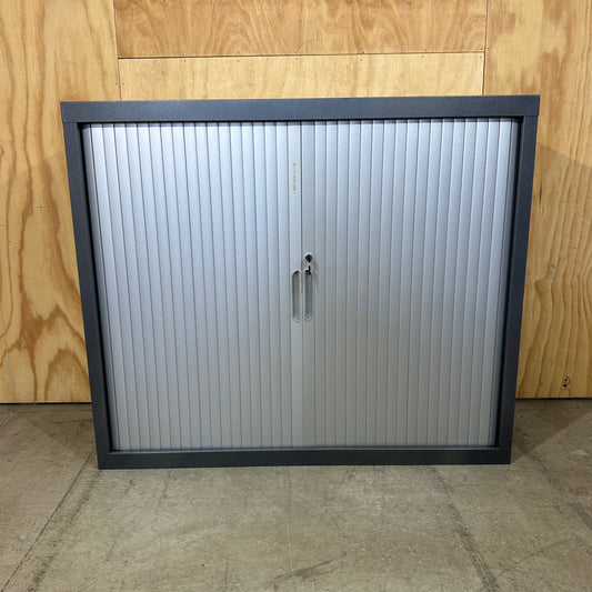 Grey Statewide Low-Height Tambour Door Storage Cabinet