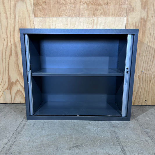 Grey Statewide Low-Height Tambour Door Storage Cabinet