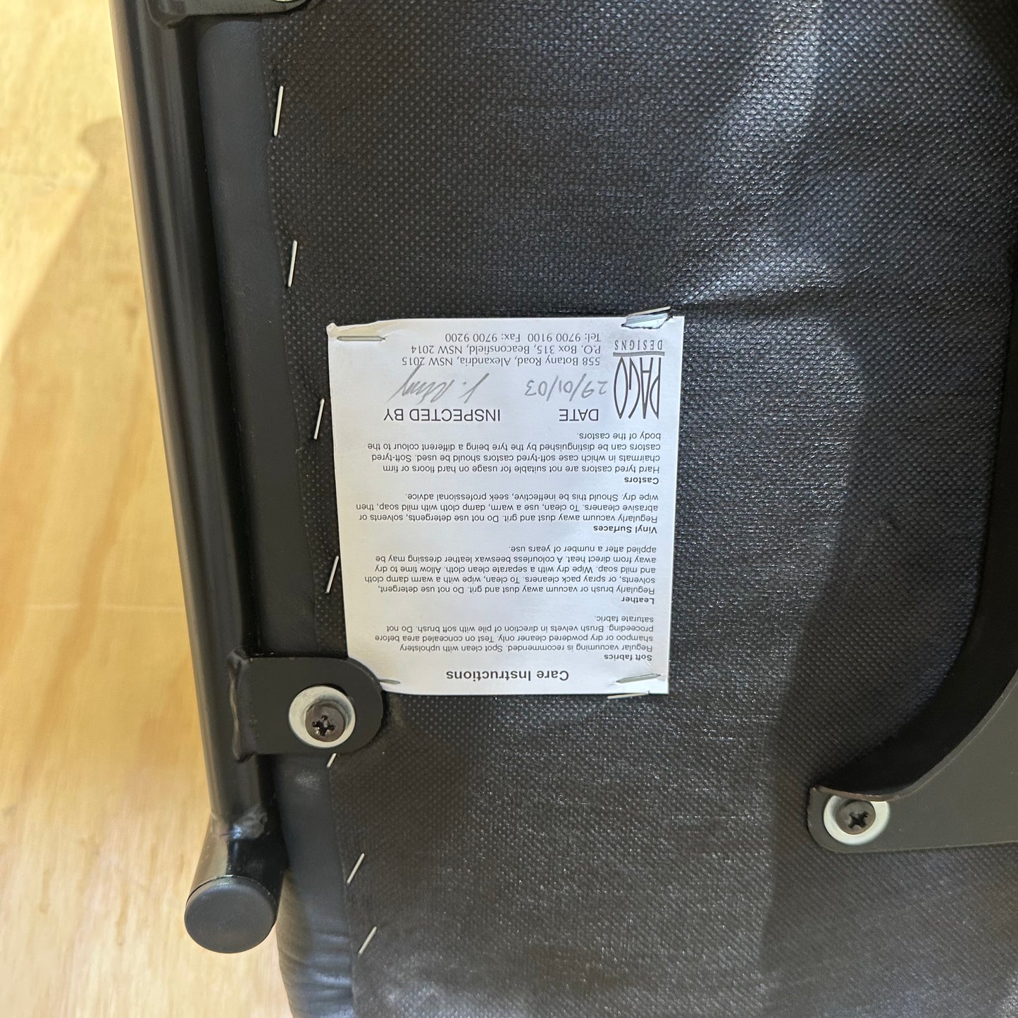 Pago Leather Office Chair on Castors