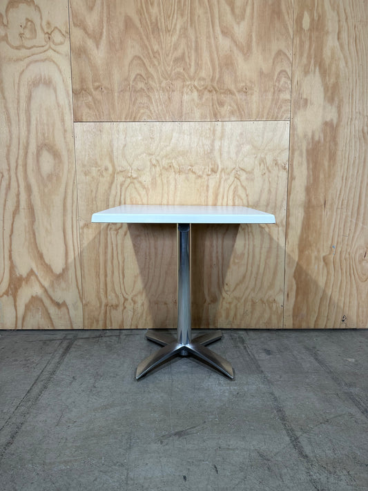 White Square Flip Top Table