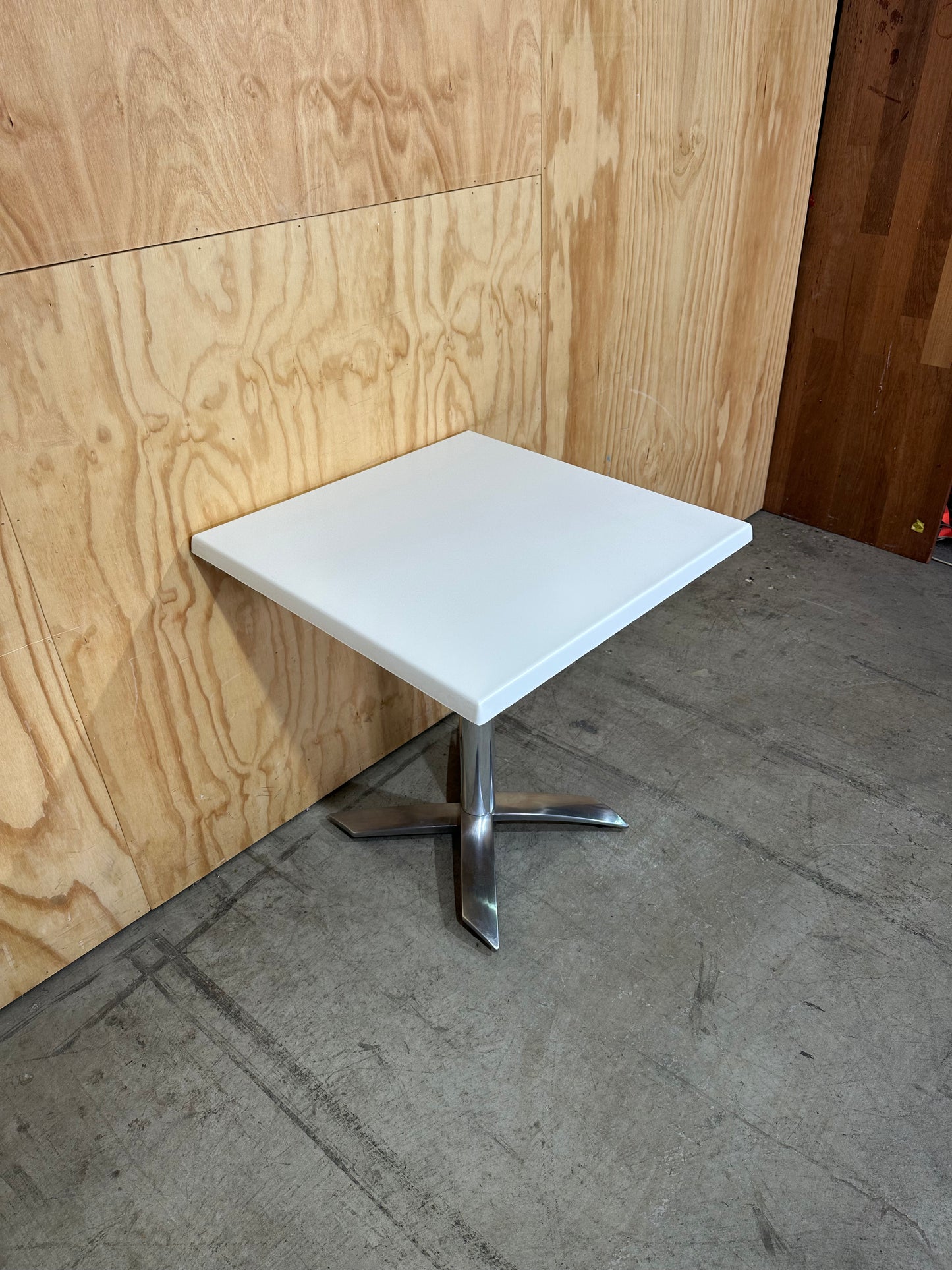 White Square Flip Top Table
