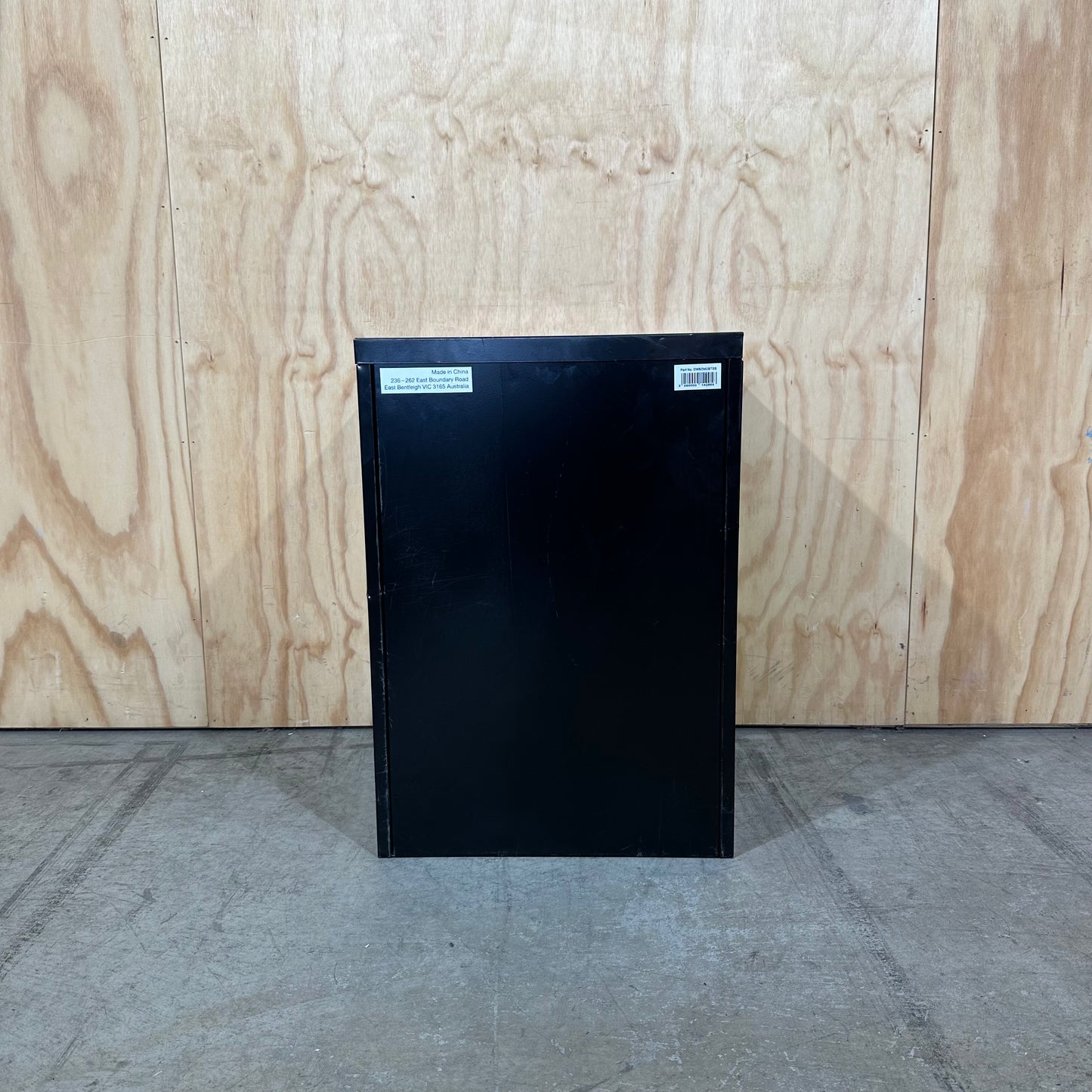 Black and White Two Drawer Filing Cabinet