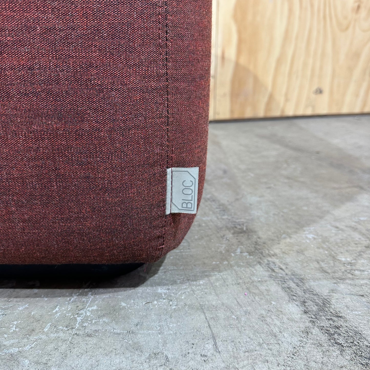 Sebel Smart Softies Bloc Ottoman in Burgundy