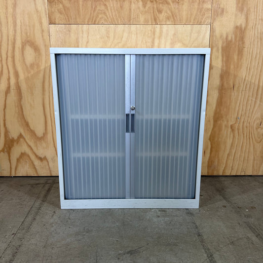 White Tambour Door Cabinet