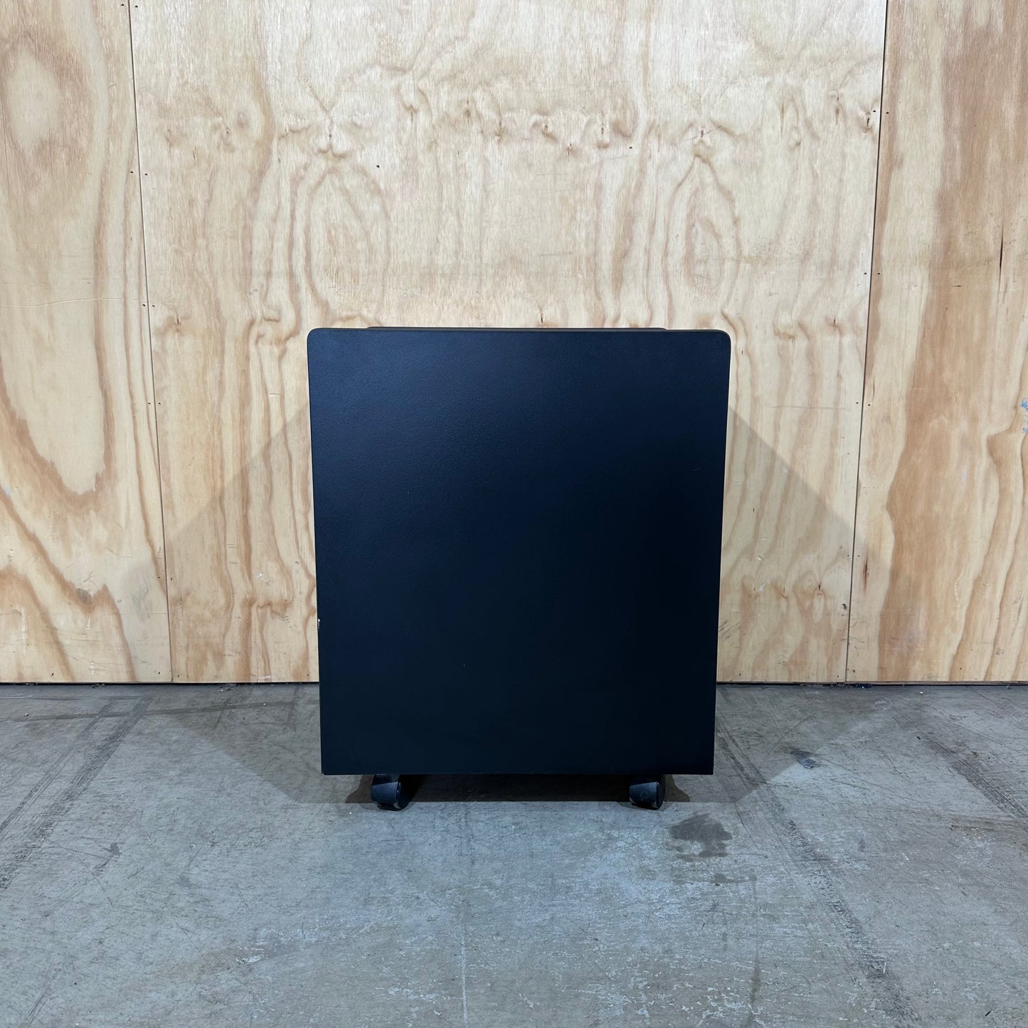 Black Three-Drawer Mobile Pedestal