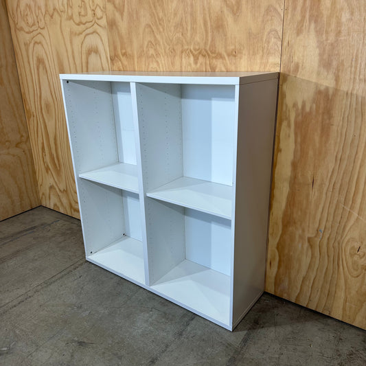 White Four-Cube Shelving Unit