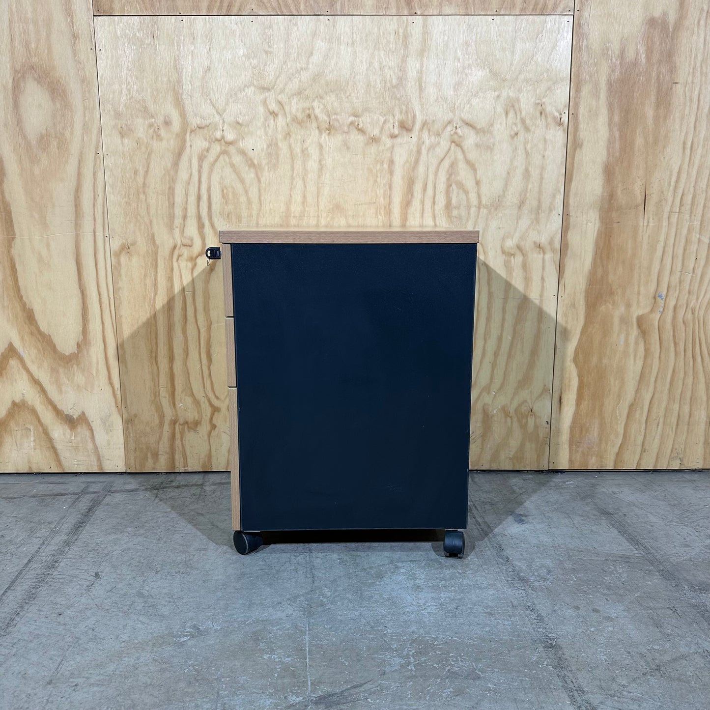 Beech and Charcoal Pedestal