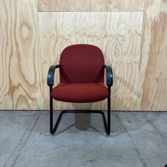 Burnt Orange Sled Chair