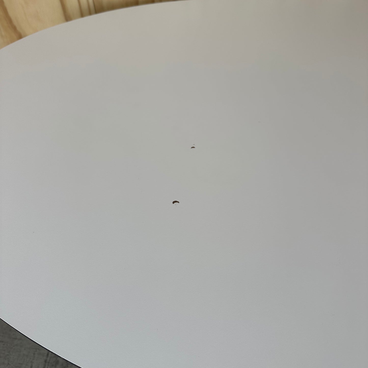 White Oval Table