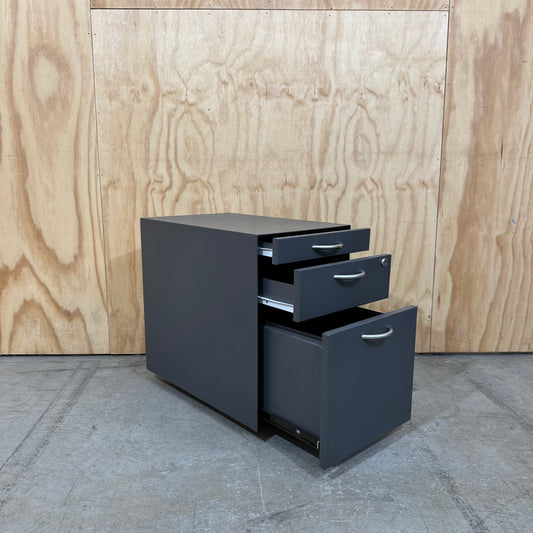 Narrow Grey Metal Pedestal