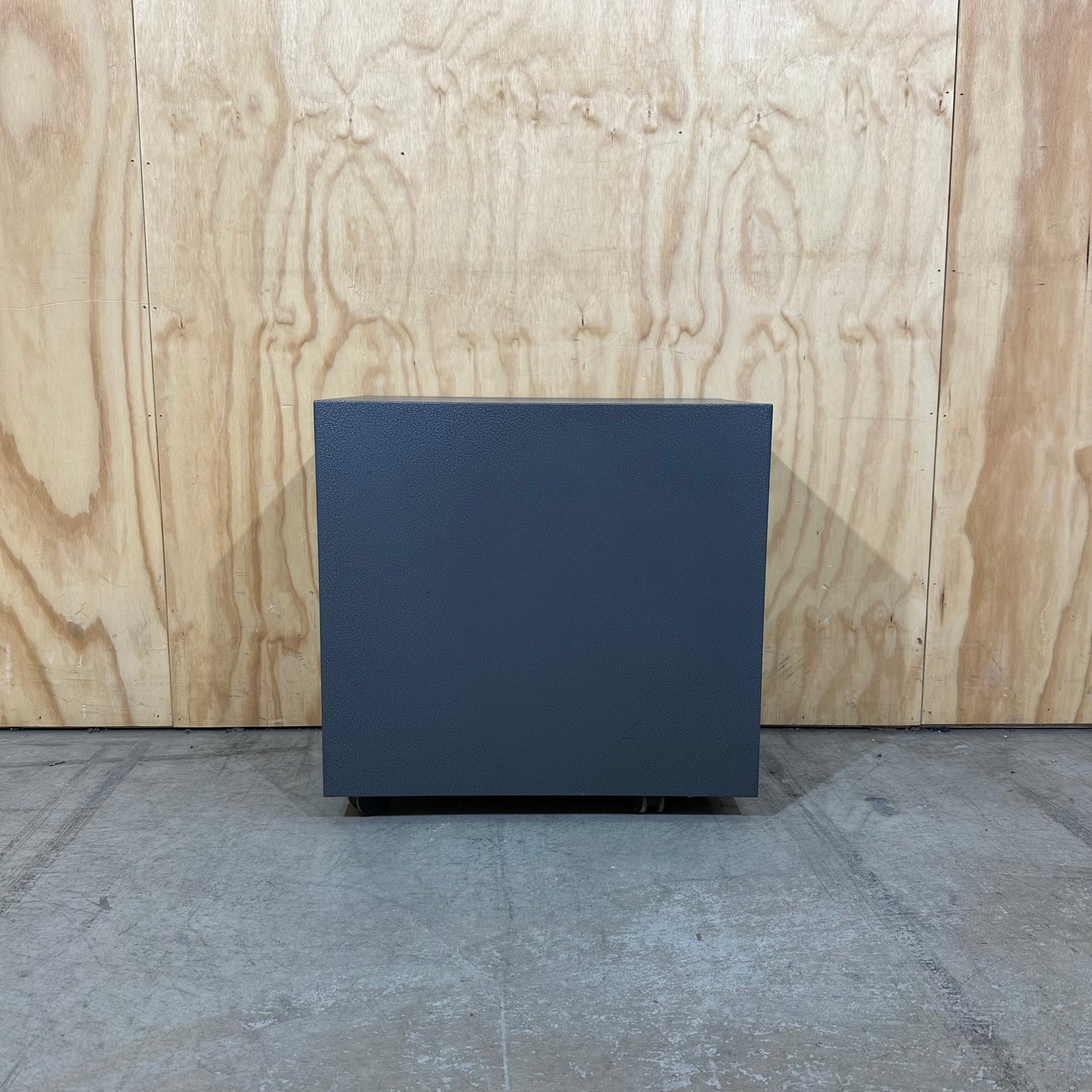 Narrow Grey Metal Pedestal