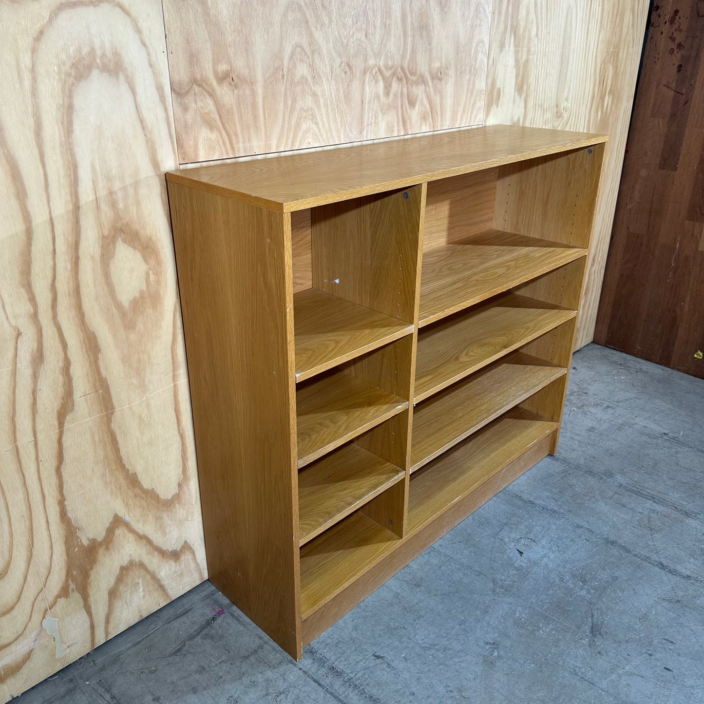 Contemporary Oak Shelving Unit