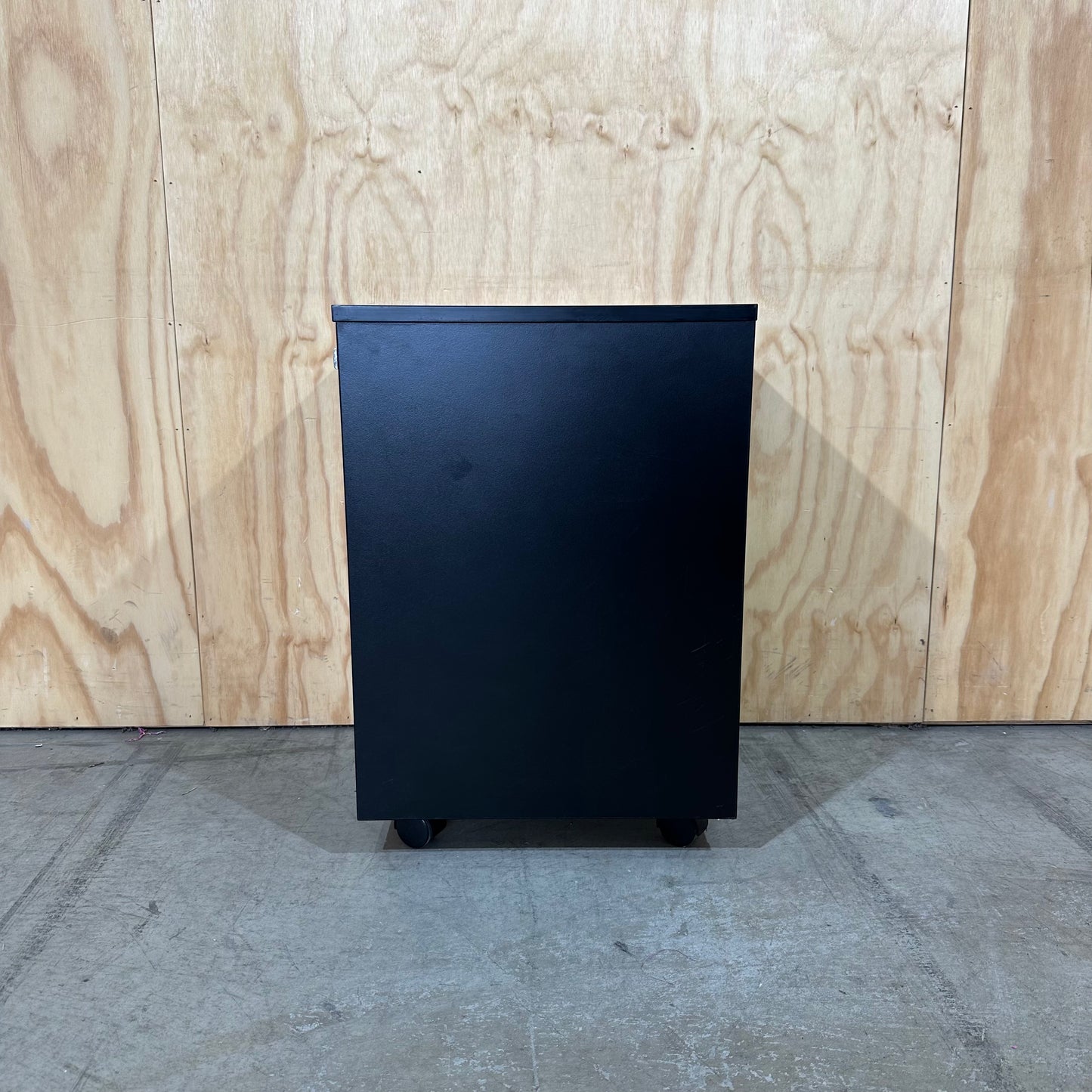 Black Pedestal with Chrome Handles