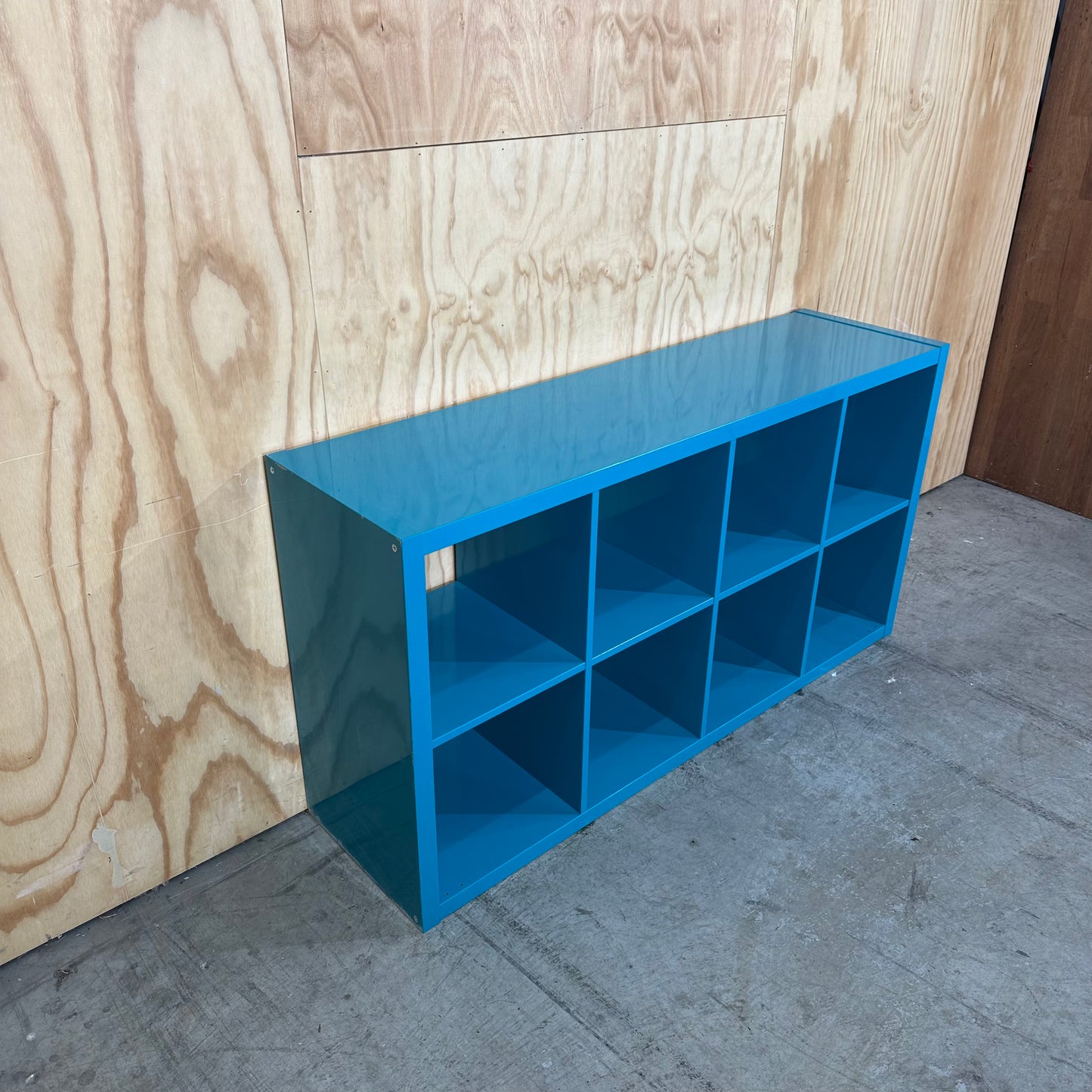 Teal Cube Shelf