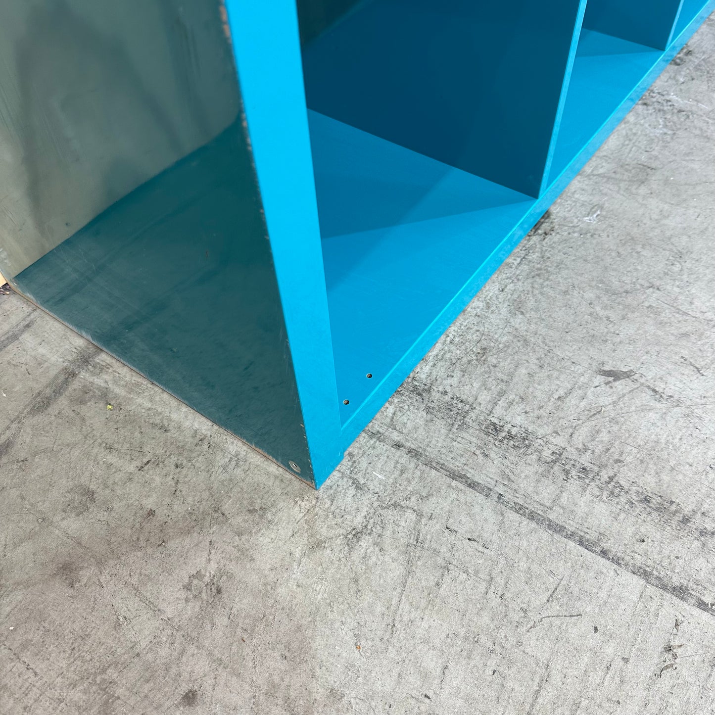 Teal Cube Shelf
