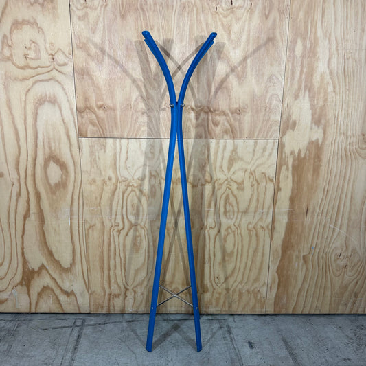 Blue Faux Leather Hat Stand