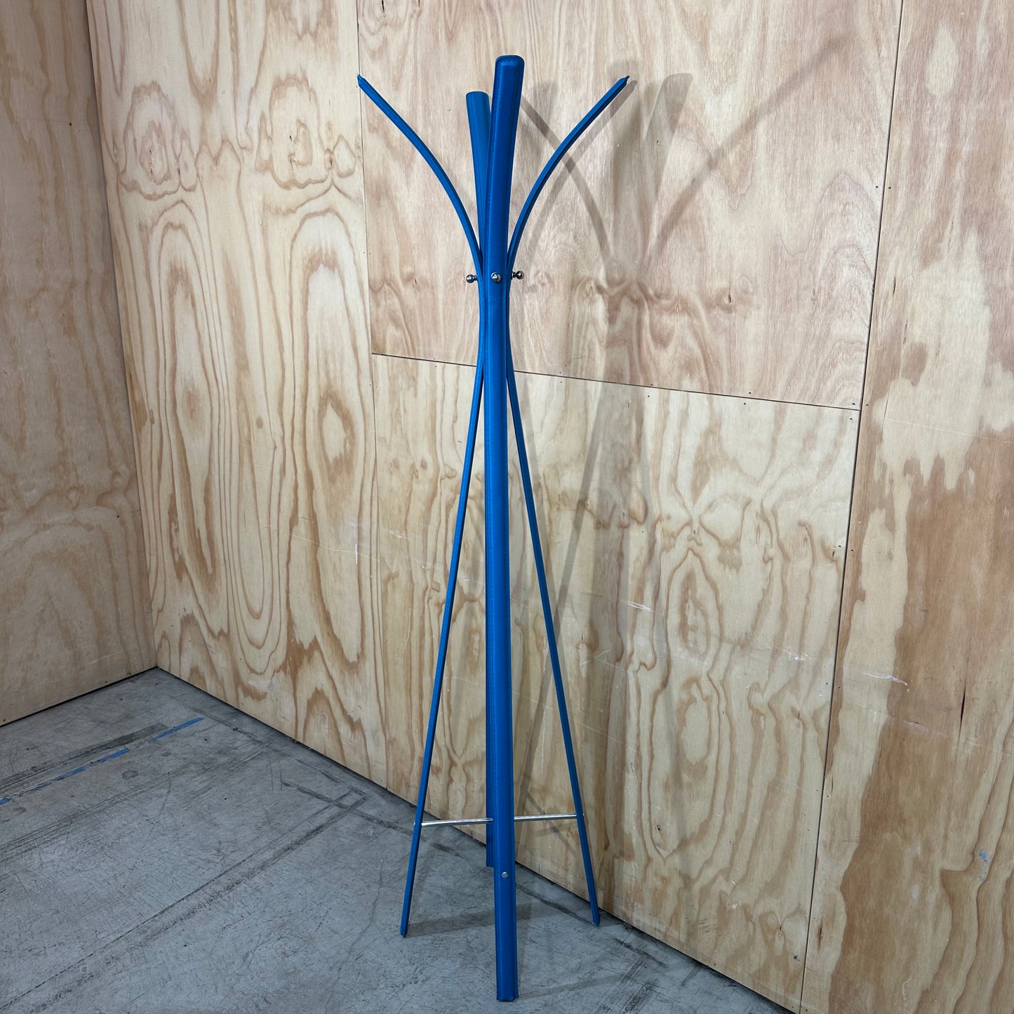 Blue Faux Leather Hat Stand